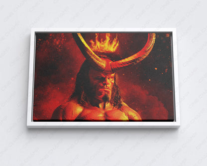 Hellboy dark fantasy movie canvas