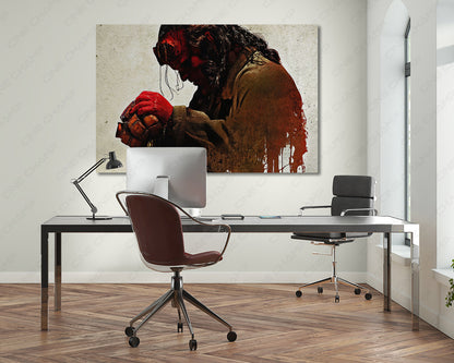 Hellboy wall art for home theater