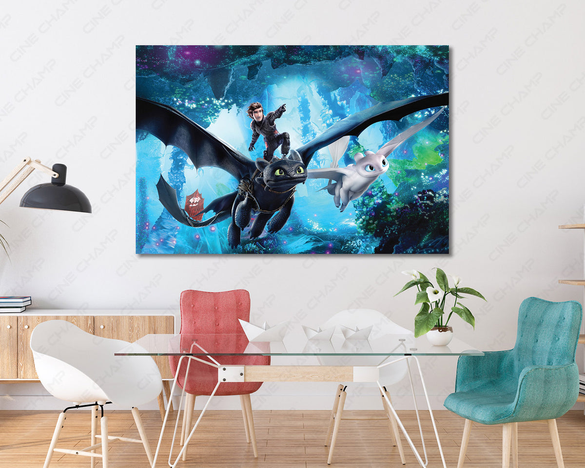 Hidden World cinematic dragon artwork