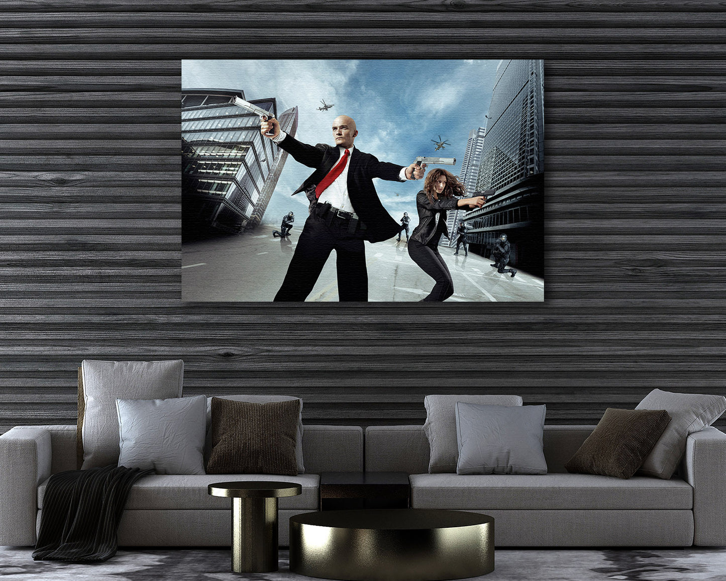 Hitman Agent 47 Canvas Print Assassin Movie Wall Art