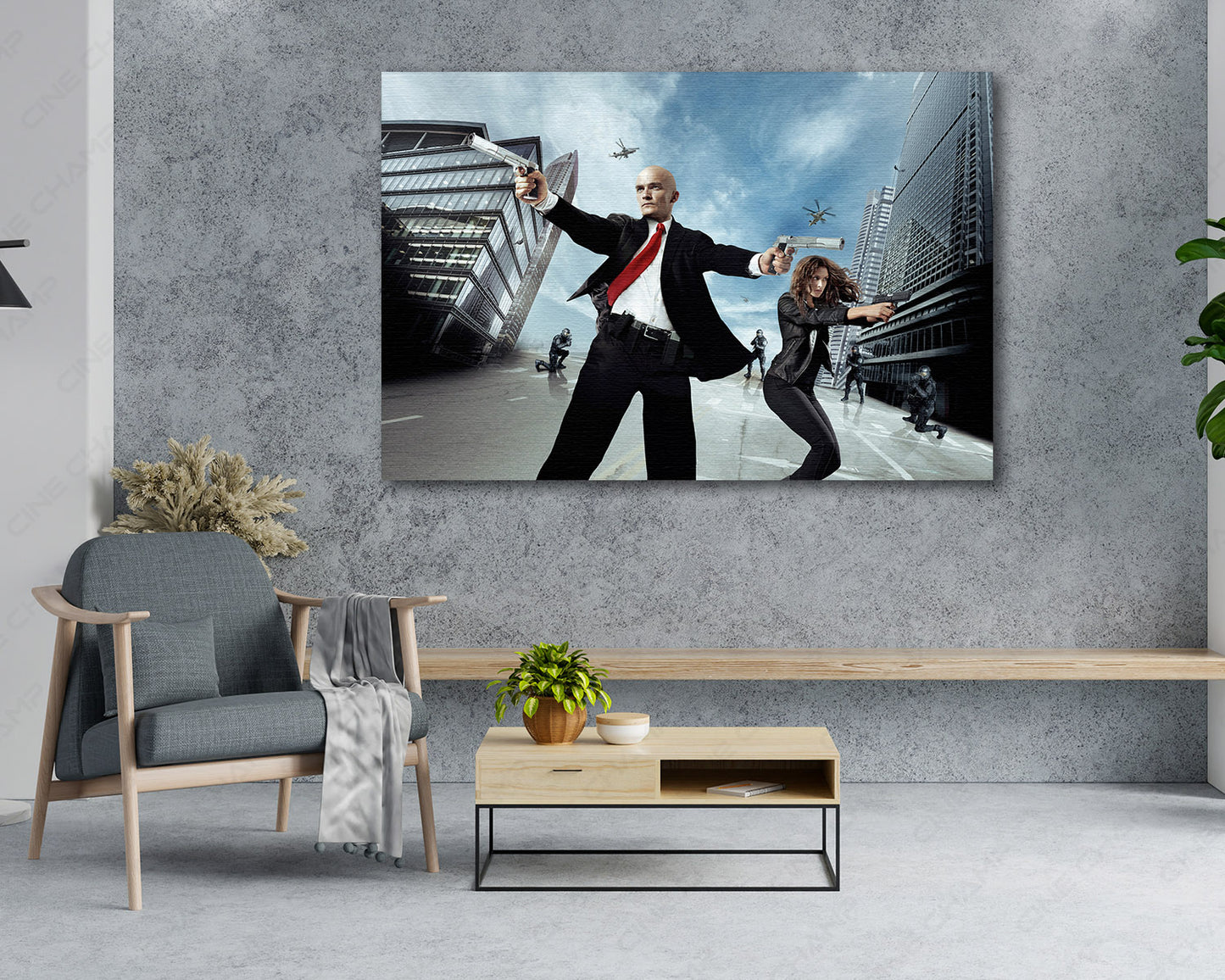 Hitman Agent 47 Canvas Print Assassin Movie Wall Art