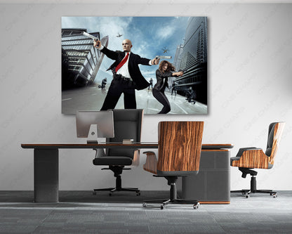 Hitman Agent 47 Canvas Print Assassin Movie Wall Art