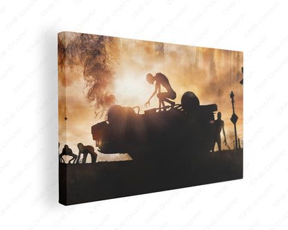 Hostile movie canvas wall art