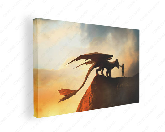How to Train Your Dragon epic Toothless canvas print