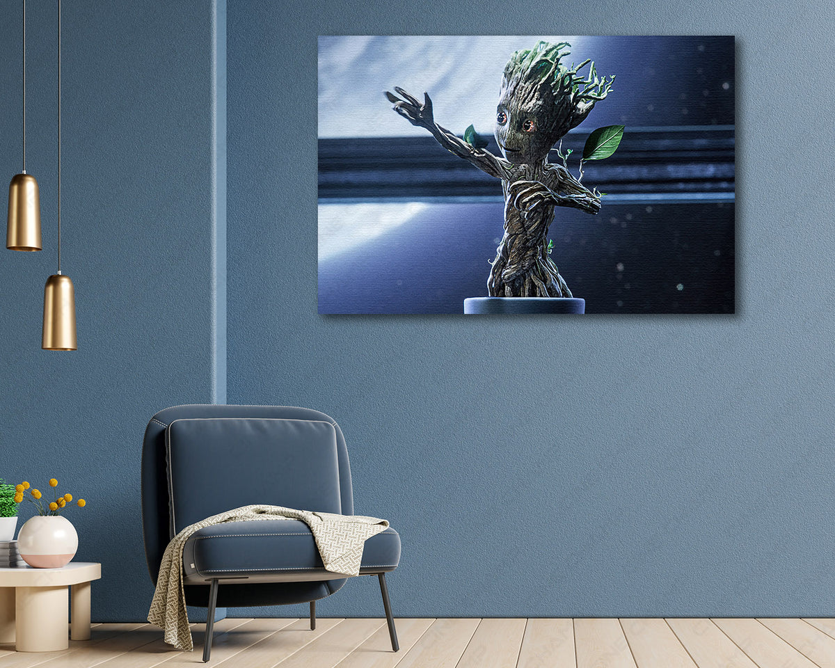 I Am Groot character canvas artwork