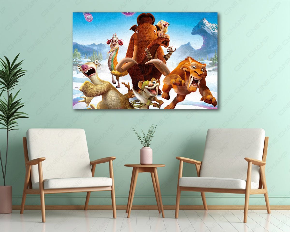 Ice Age Collision Course animated canvas print