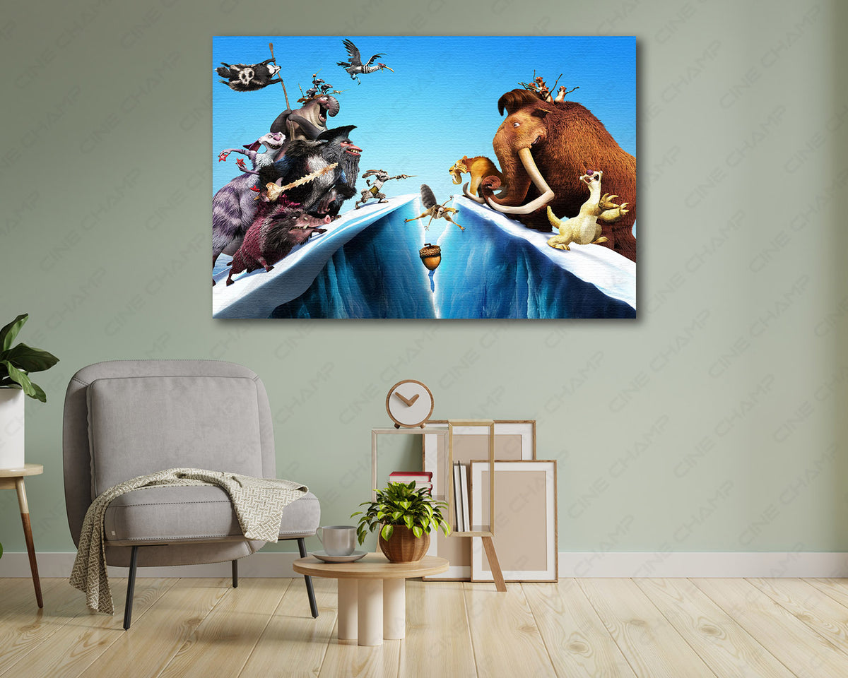 Ice Age animated movie canvas print