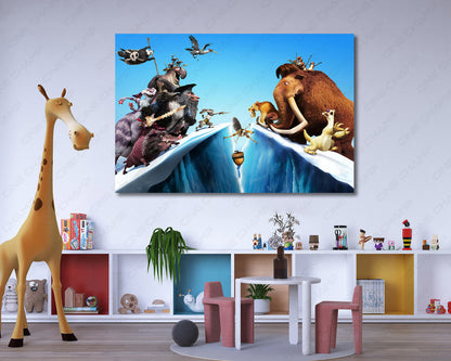 Ice Age family movie wall art
