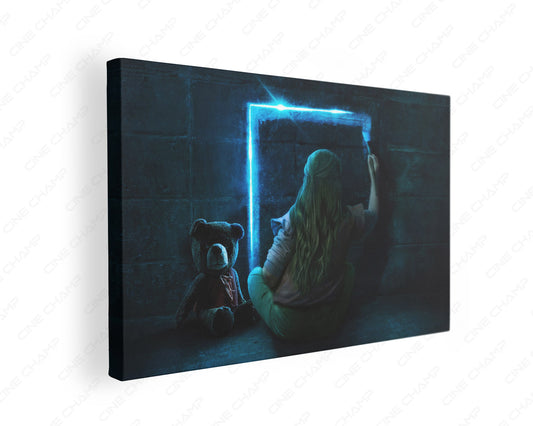 Imaginary horror movie canvas wall art