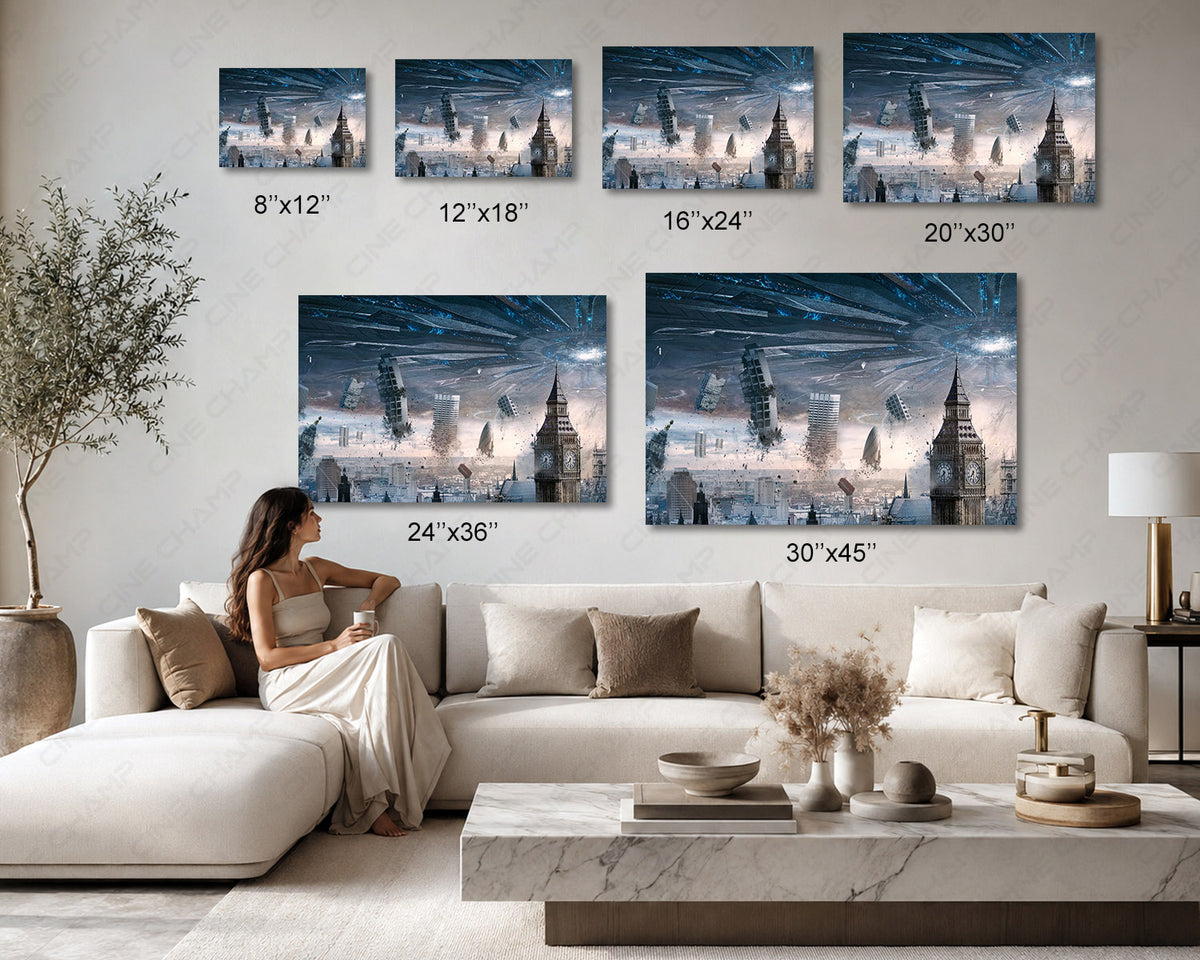 Independence Day sci fi collector canvas