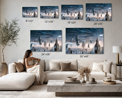 Independence Day sci fi collector canvas