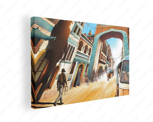 Indiana Jones Dial of Destiny vintage canvas wall art