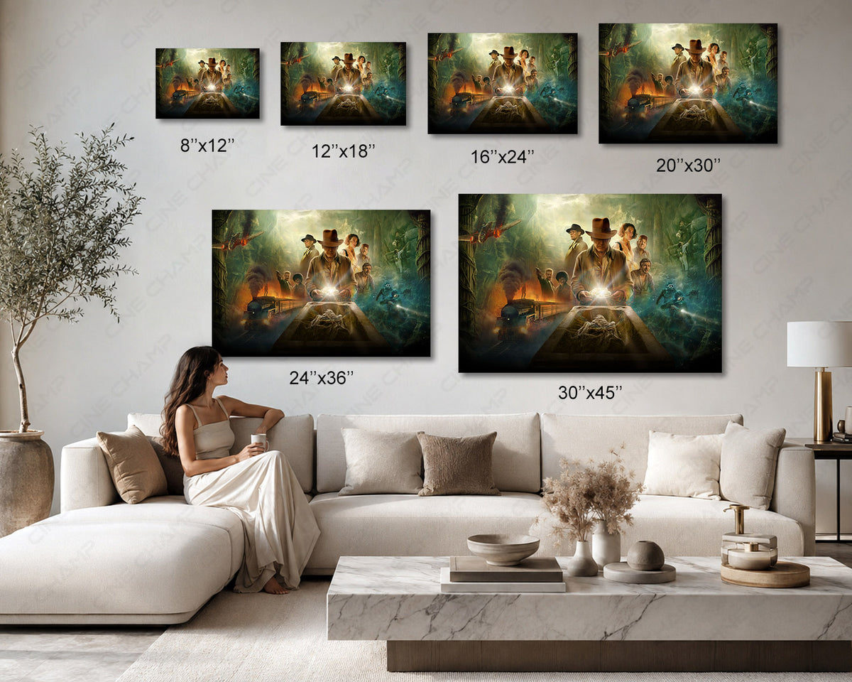 Indiana Jones cinematic adventure canvas print