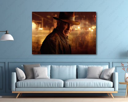 Indiana Jones cinematic wall artwork