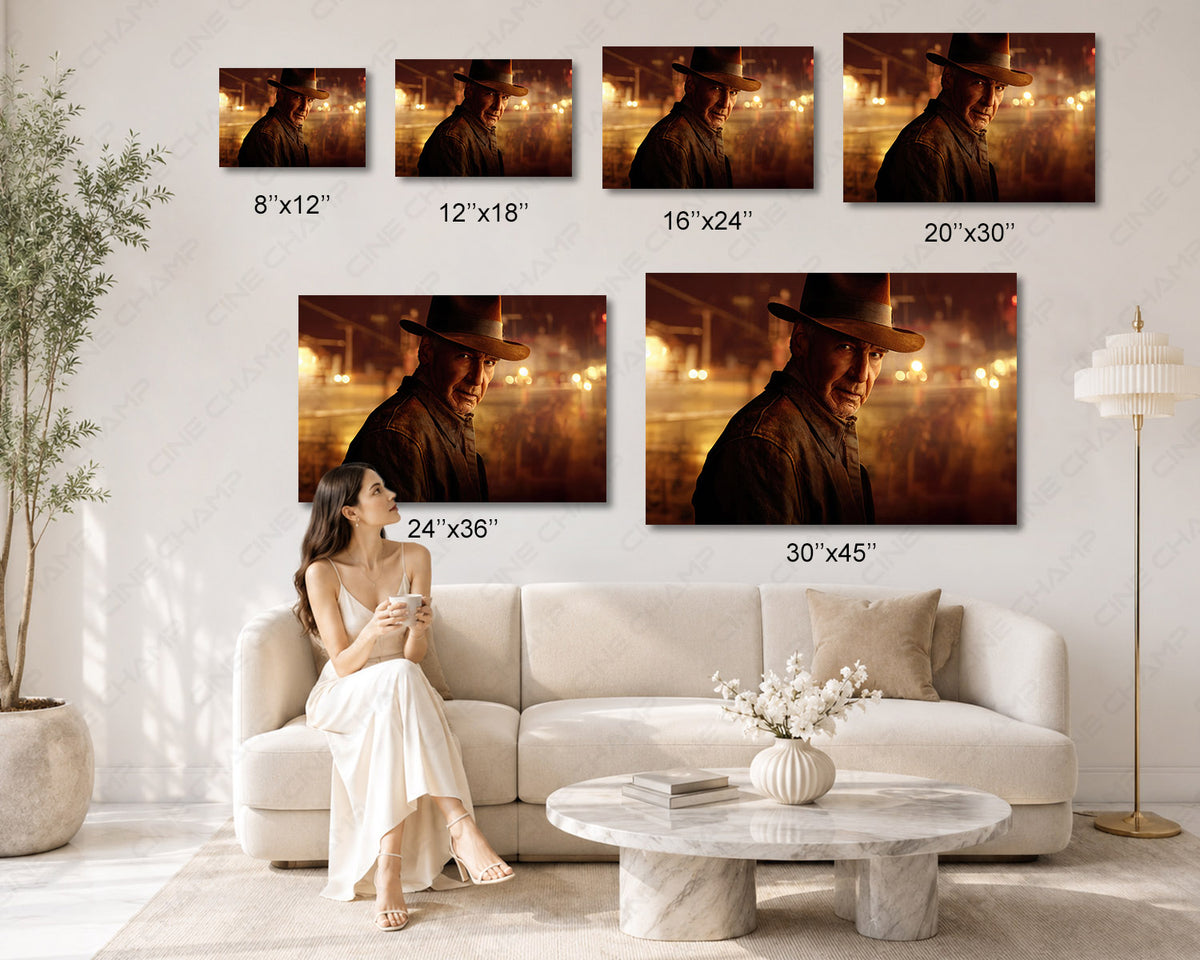 Indiana Jones collector wall artwork