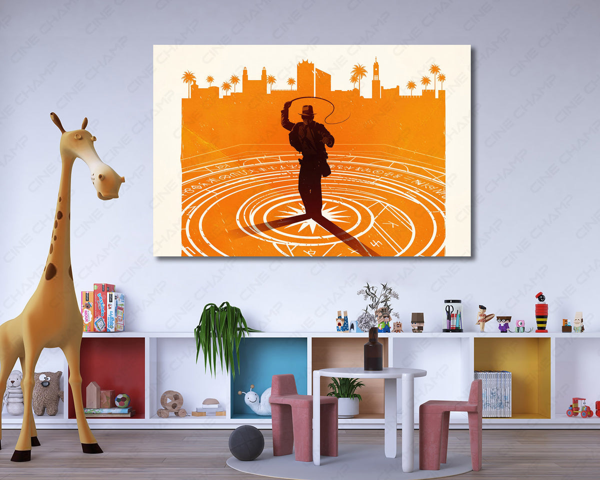 Indiana Jones modern office wall art
