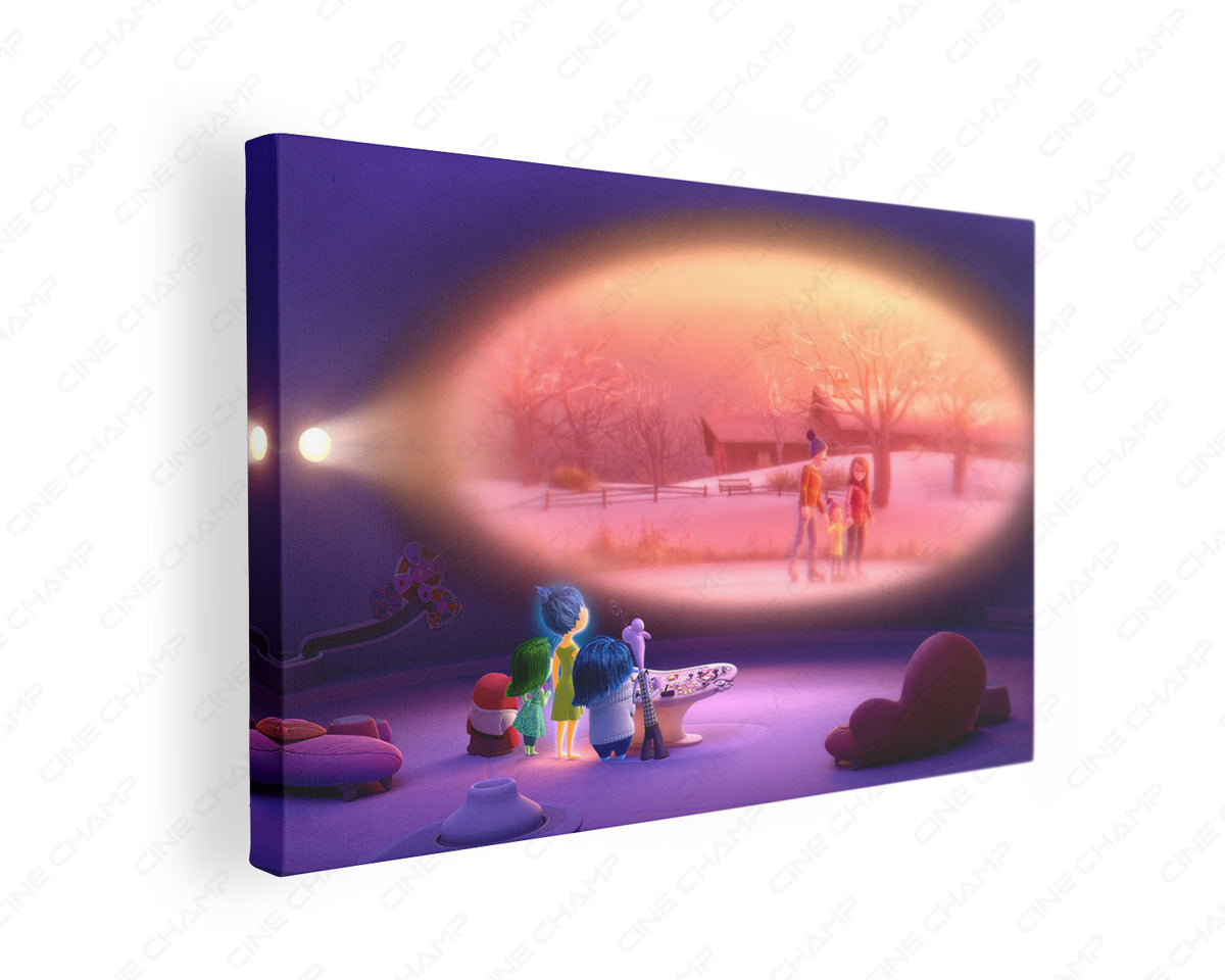 Inside Out animated movie canvas wall art