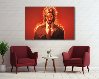 Intense John Wick wall decoration