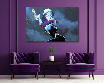 Into the Spider Verse Gwen artwork