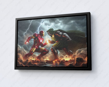 Iron Man Doctor Doom superhero canvas
