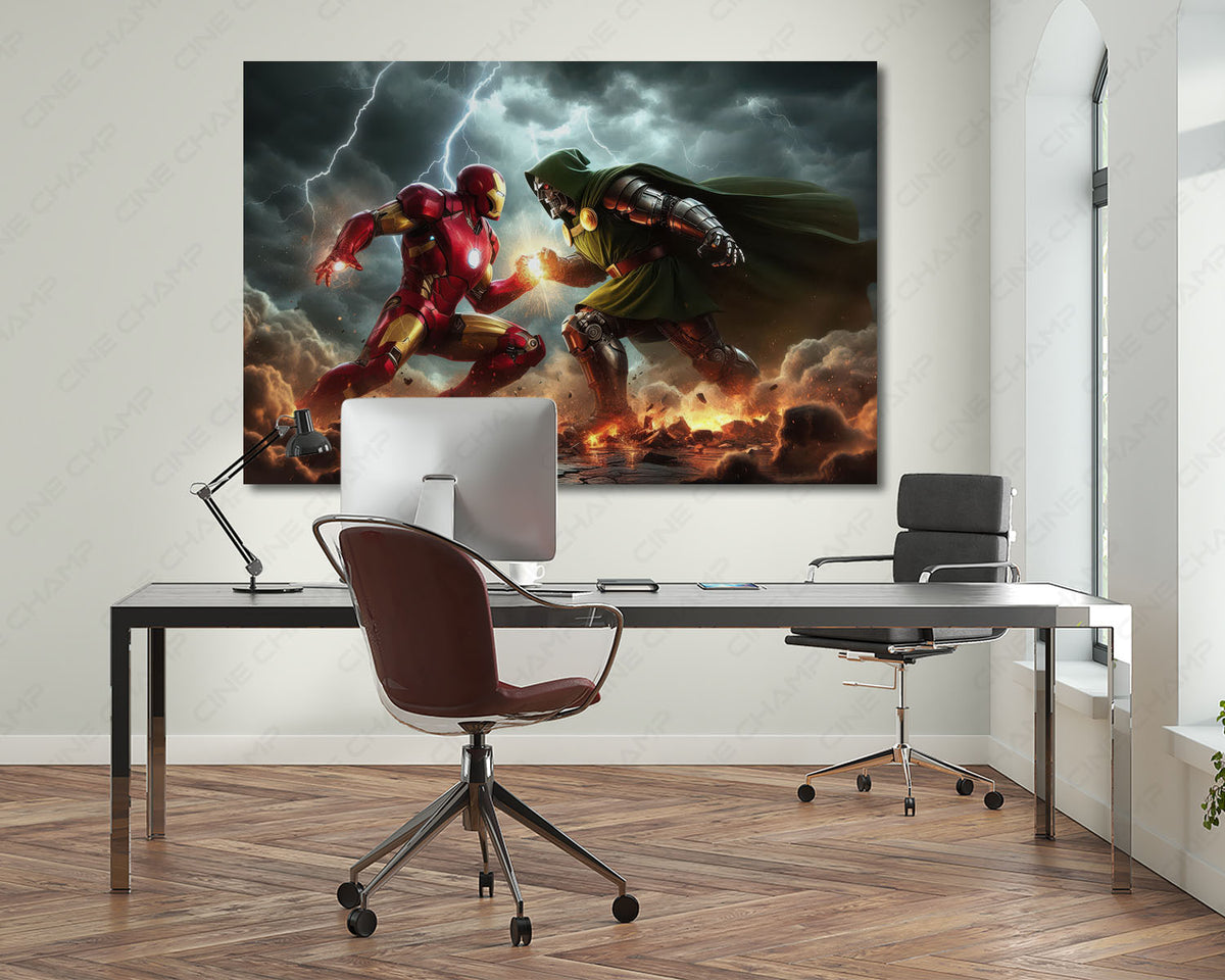 Iron Man X Doom cinematic artwork