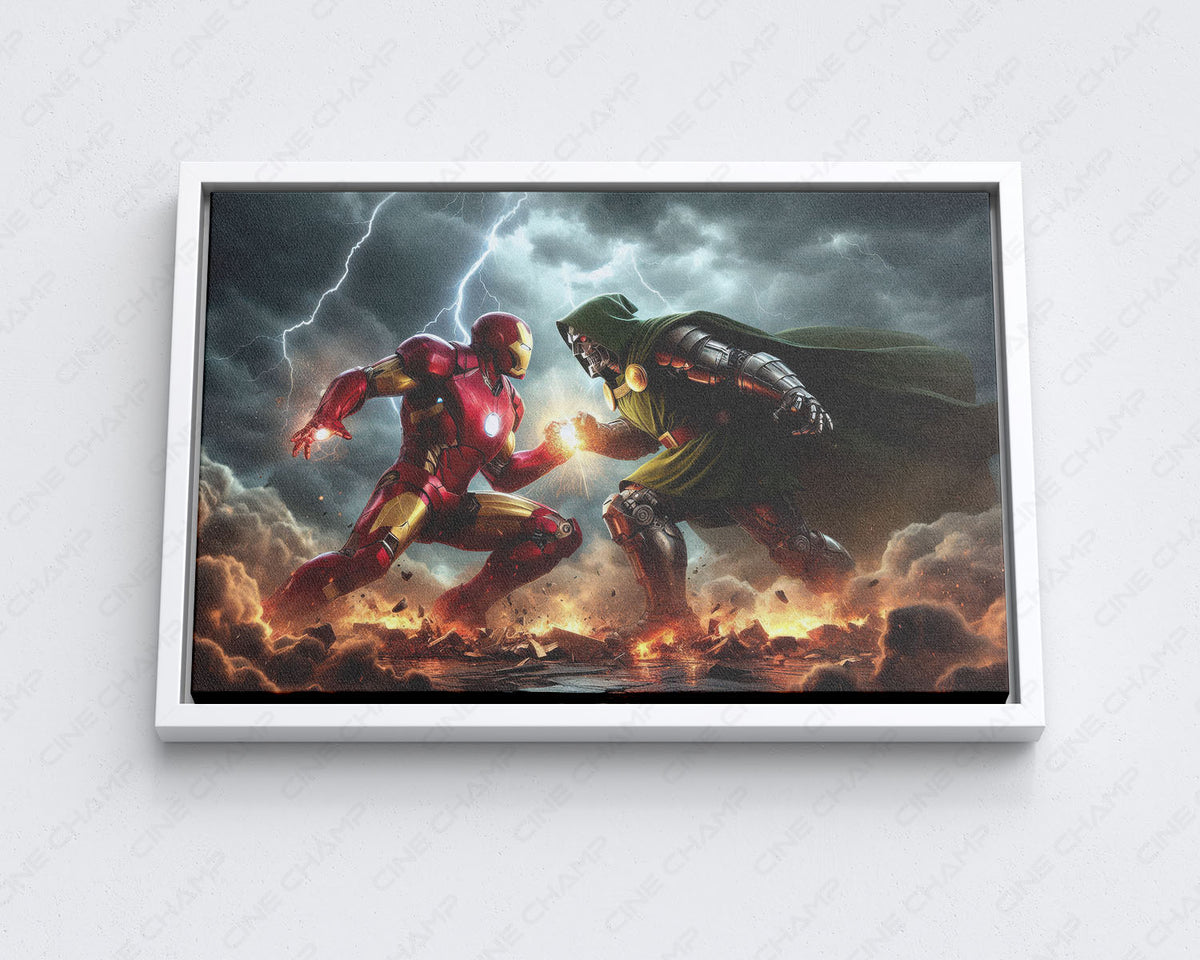 Iron Man and Doctor Doom wall decor