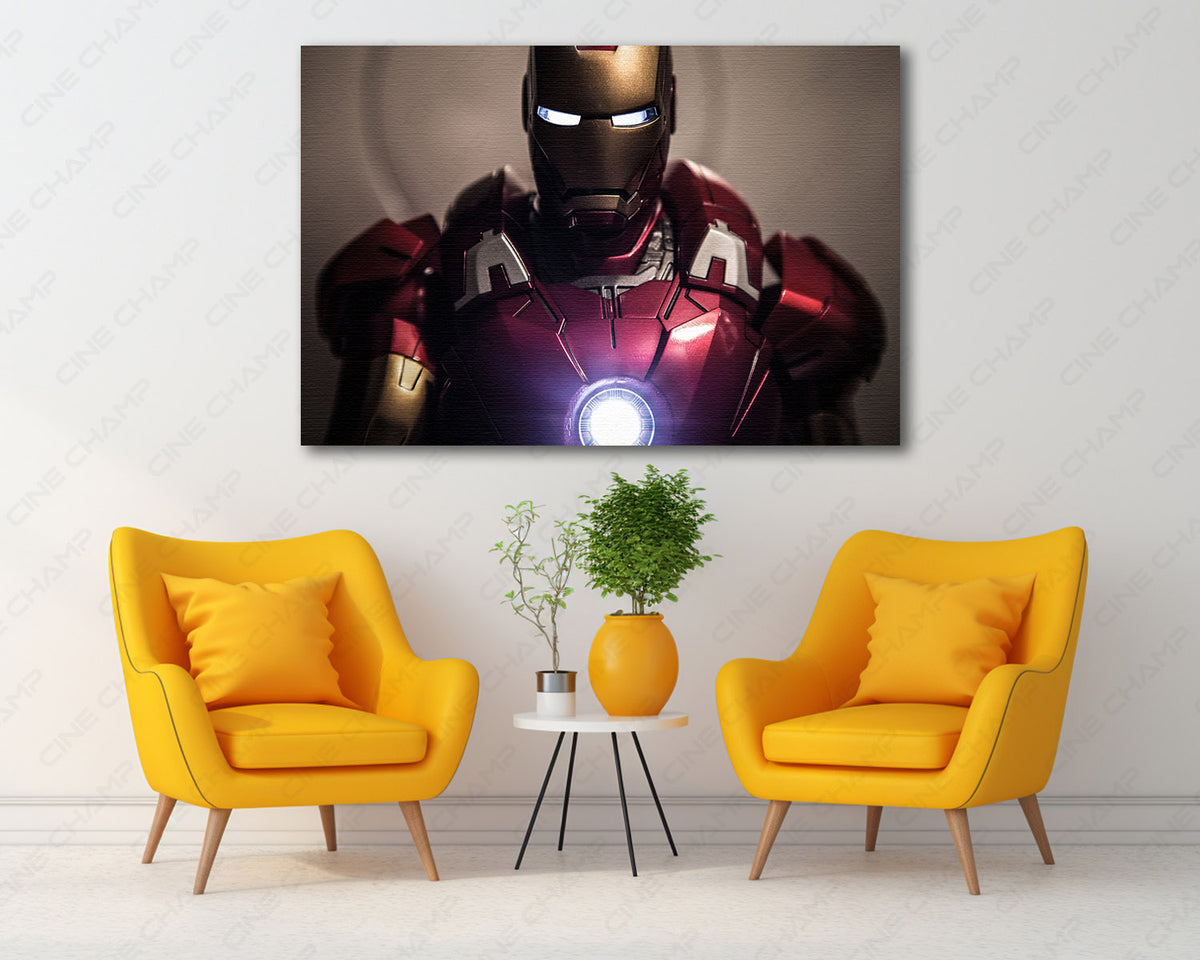 Iron Man armor canvas print