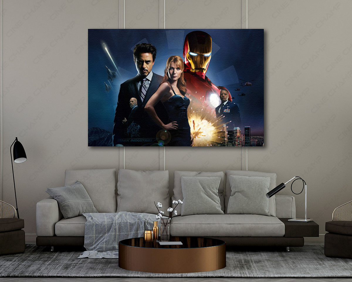 Iron Man cinematic movie canvas artwork
