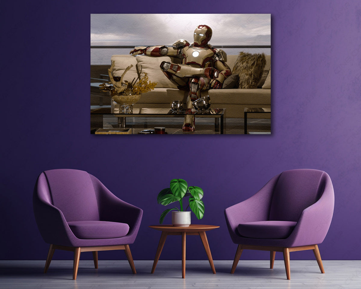 Iron Man cinematic wall decor