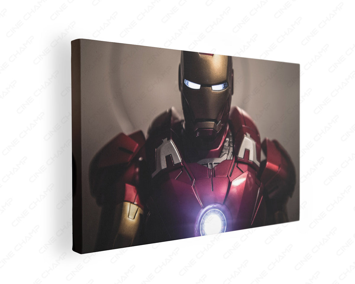 Iron Man suit canvas wall art