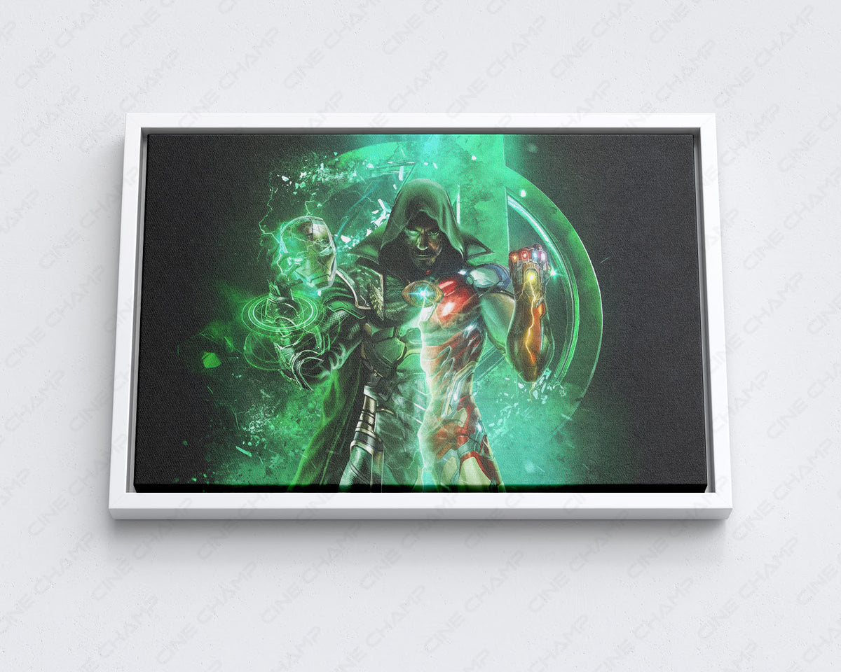 Iron Man vs Doctor Doom superhero wall decor