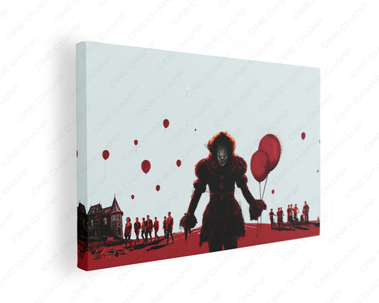 It Pennywise horror canvas wall art
