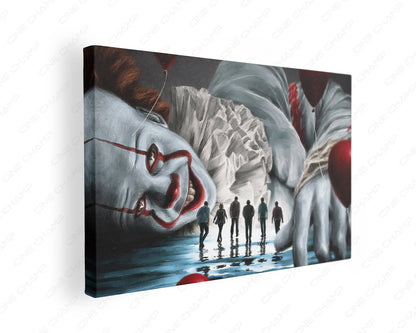 It horror canvas wall art