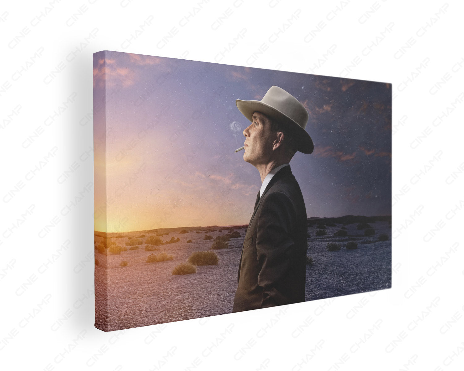 J. Robert Oppenheimer Desert Canvas Wall Art Gallery Wrap Featuring Historical Drama Inspired Wall Artwork