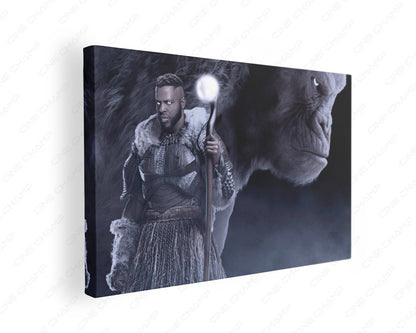 Jabari Tribe Black Panther canvas wall art