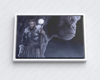 Jabari Tribe canvas for gaming room