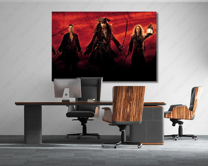 Jack Sparrow Pirate Canvas Artwork
