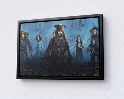 Jack Sparrow Pirate Movie Canvas Artwork