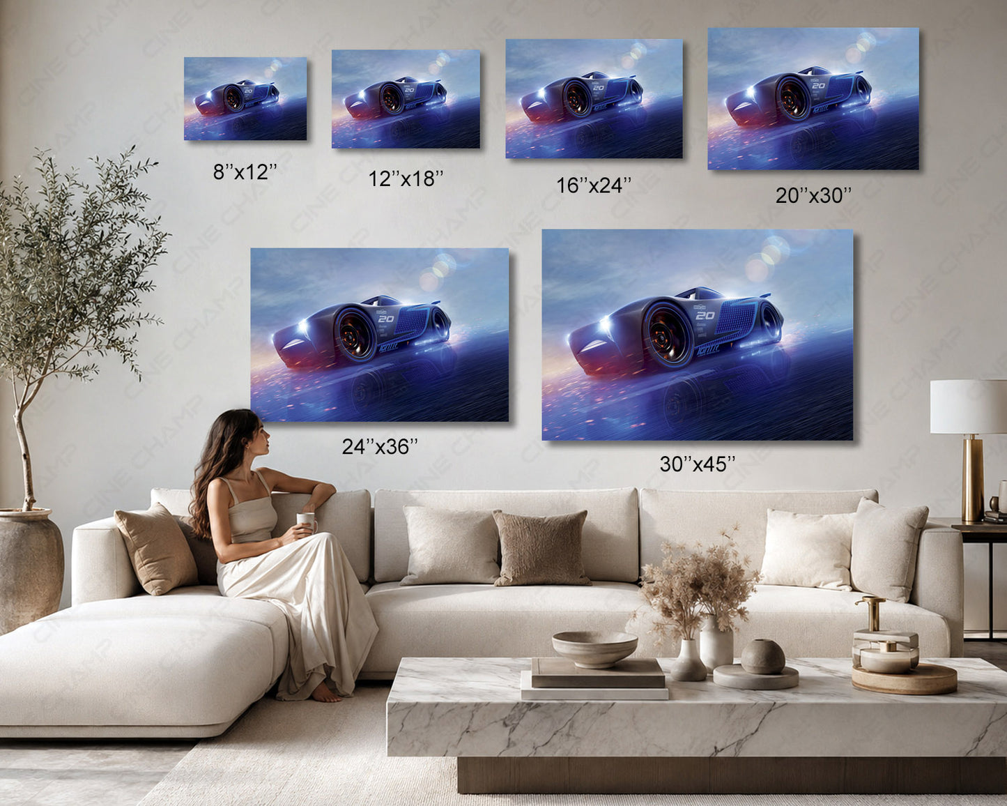 Jackson Storm Canvas Print Available in Multiple Sizes for Home, Office, Kids Room, Playroom, and Movie Room Decor