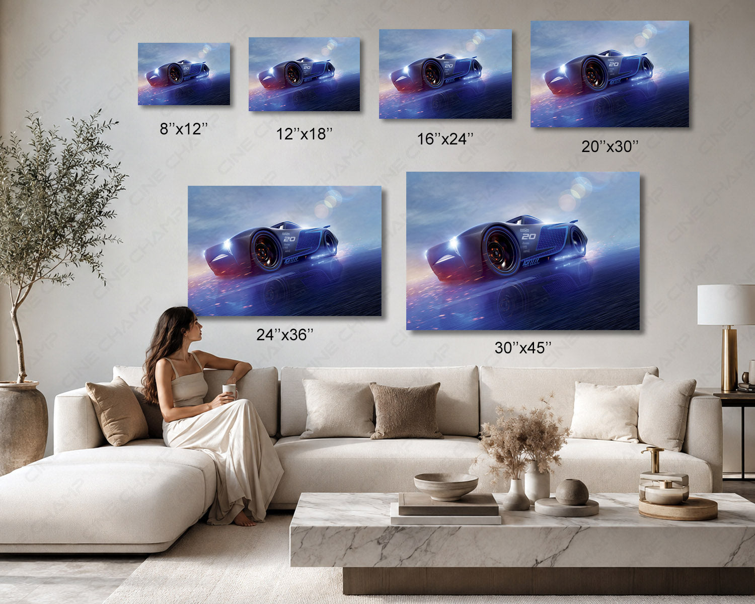 Jackson Storm Canvas Print Available in Multiple Sizes for Home, Office, Kids Room, Playroom, and Movie Room Decor