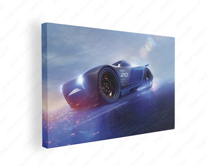 Jackson Storm Canvas Print Gallery Wrap Featuring Disney Pixar Cars Inspired Wall Artwork