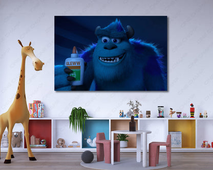 James P Sullivan animated movie wall art