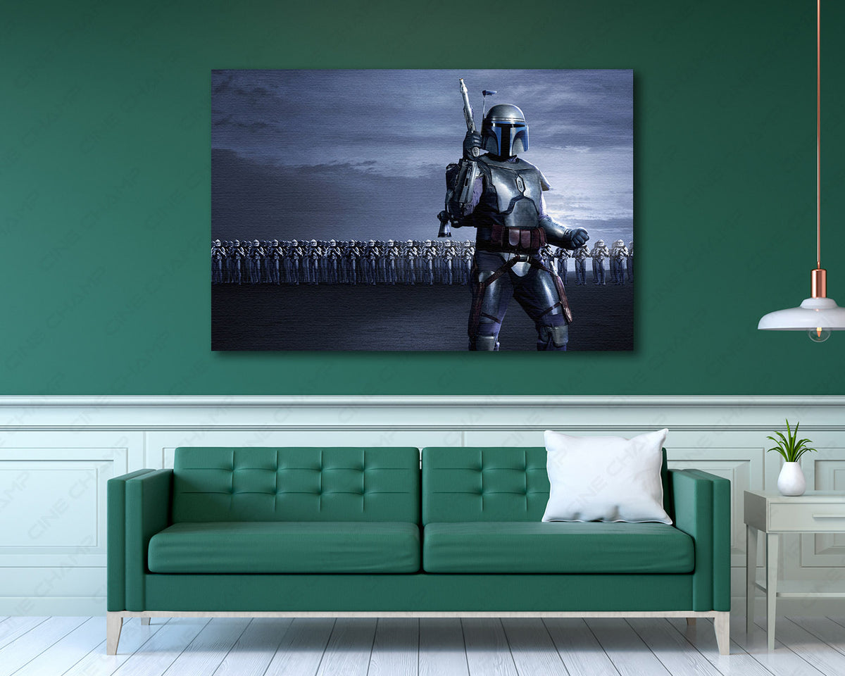 Jango Fett armor cinematic artwork