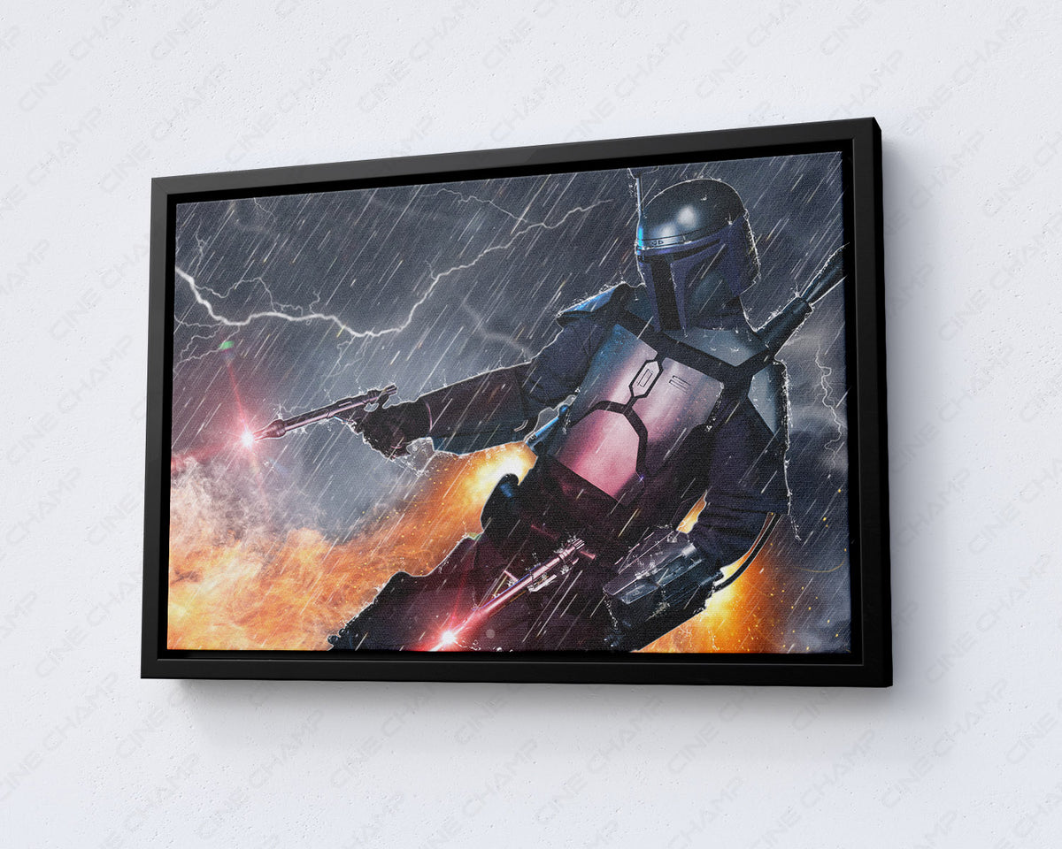 Jango Fett bounty hunter wall decor