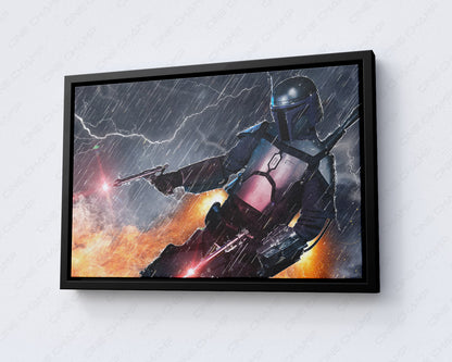 Jango Fett bounty hunter wall decor