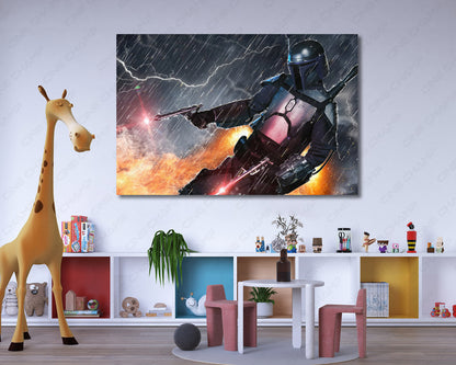 Jango Fett collector wall art