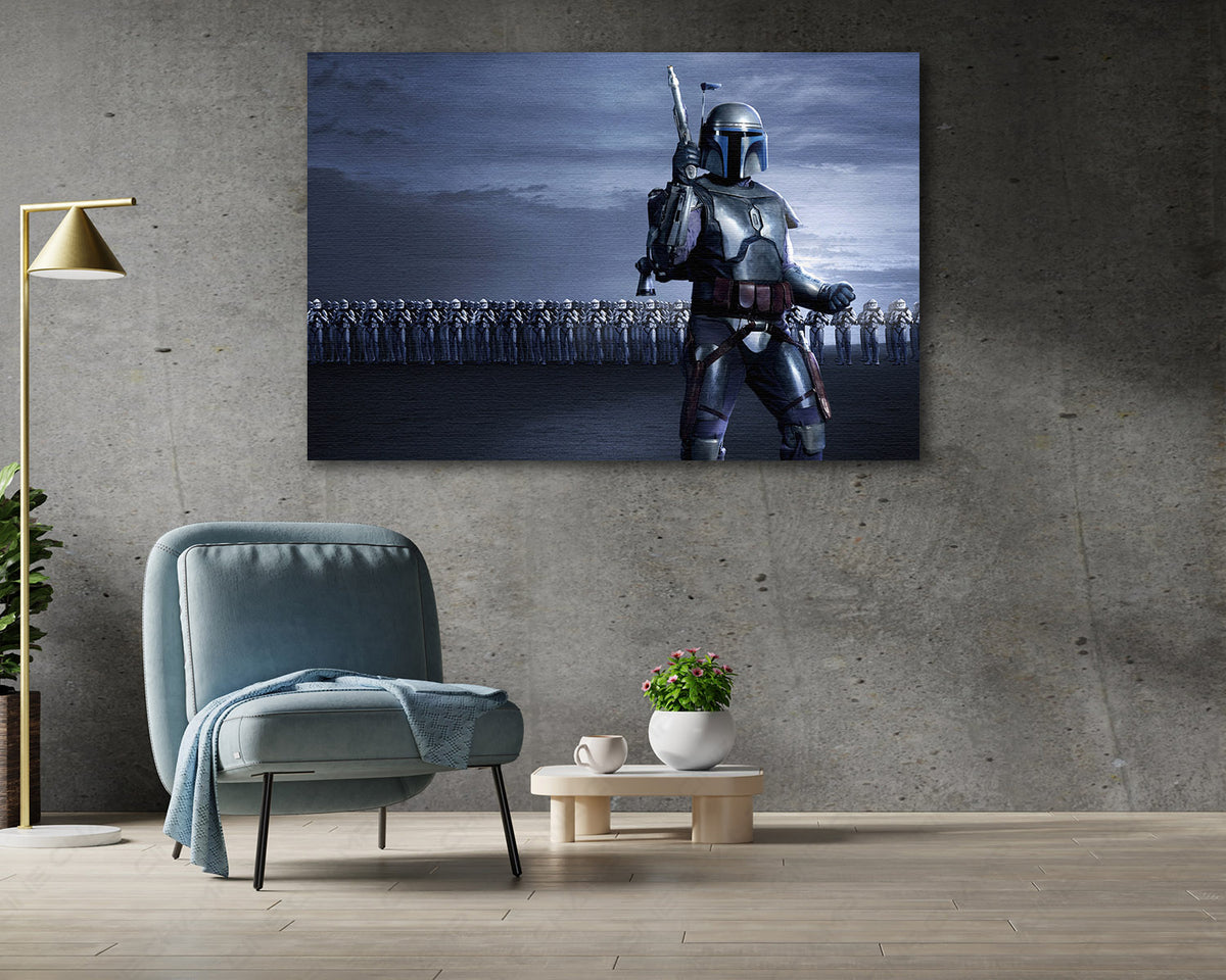 Jango Fett jetpack wall decor