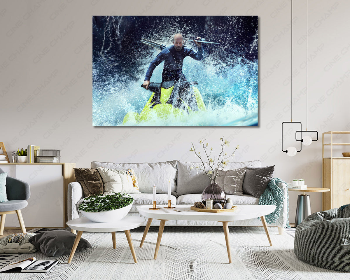 Jason Statham Action Movie Canvas Artwork
