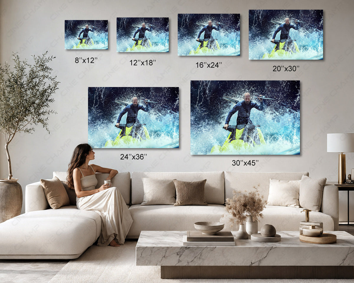 Jason Statham Cinematic Wall Art