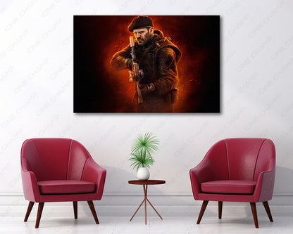 Jason Statham Expendables canvas print